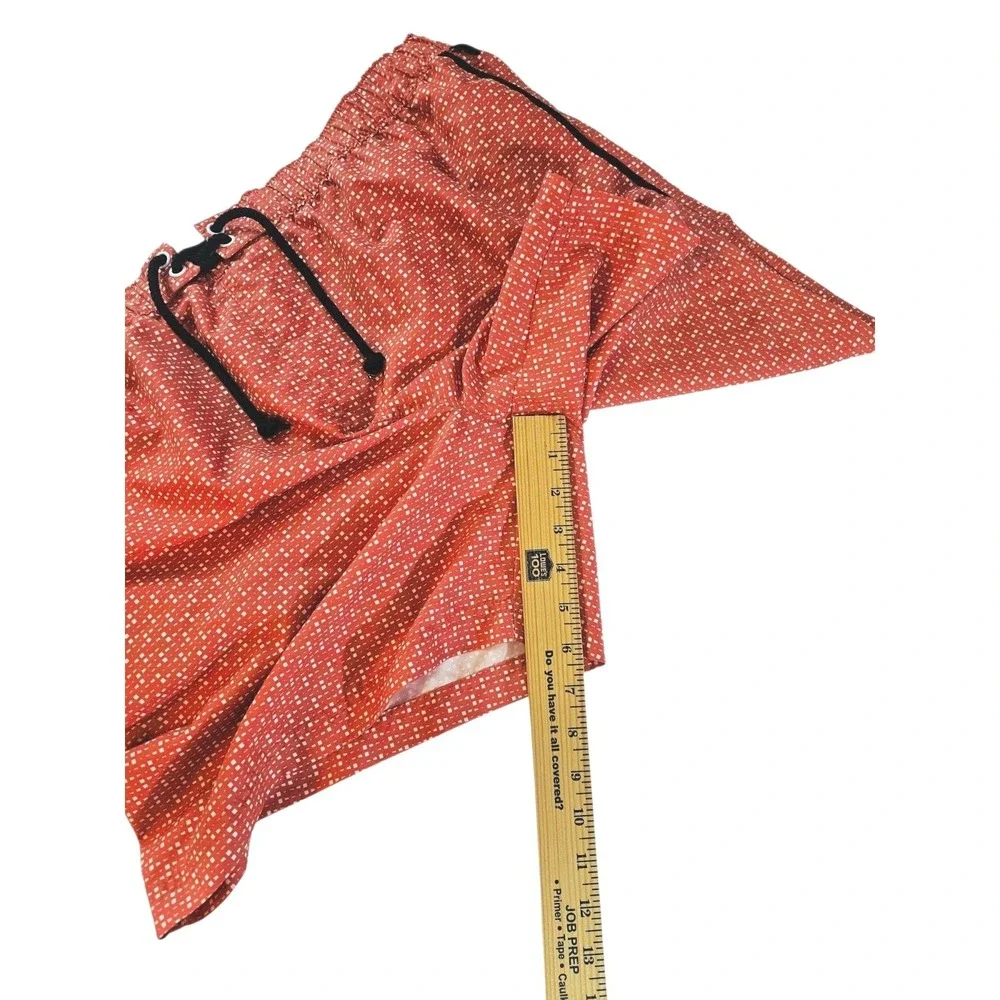 Original Penguin  By Munsing Wear Lined Orange Polka‎ Dot XL Swim Trunks Shorts